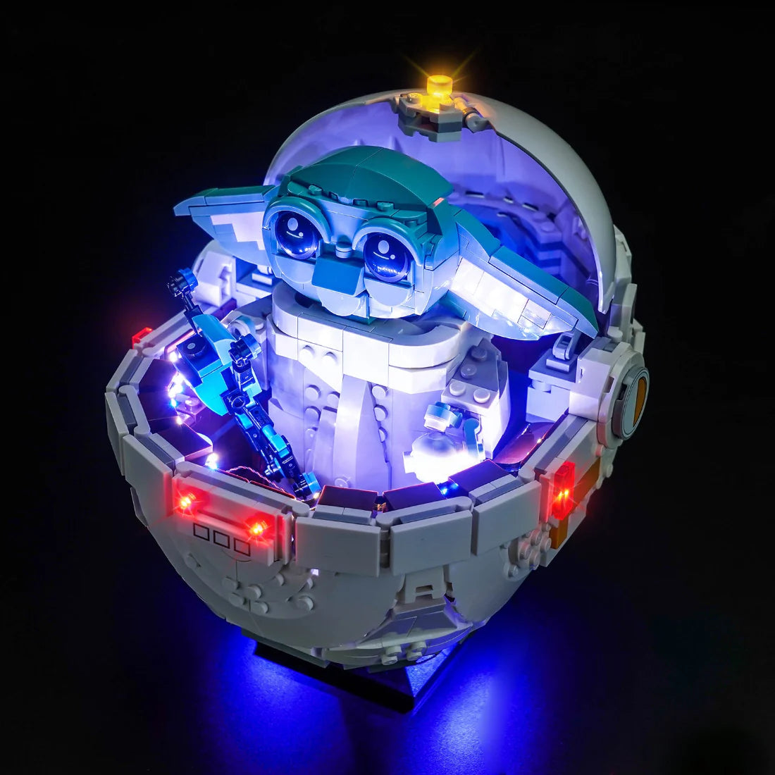 Ensemble d'éclairage LED pour LEGO Star Wars : Grogu™ dans son berceau de répulseur (75403)