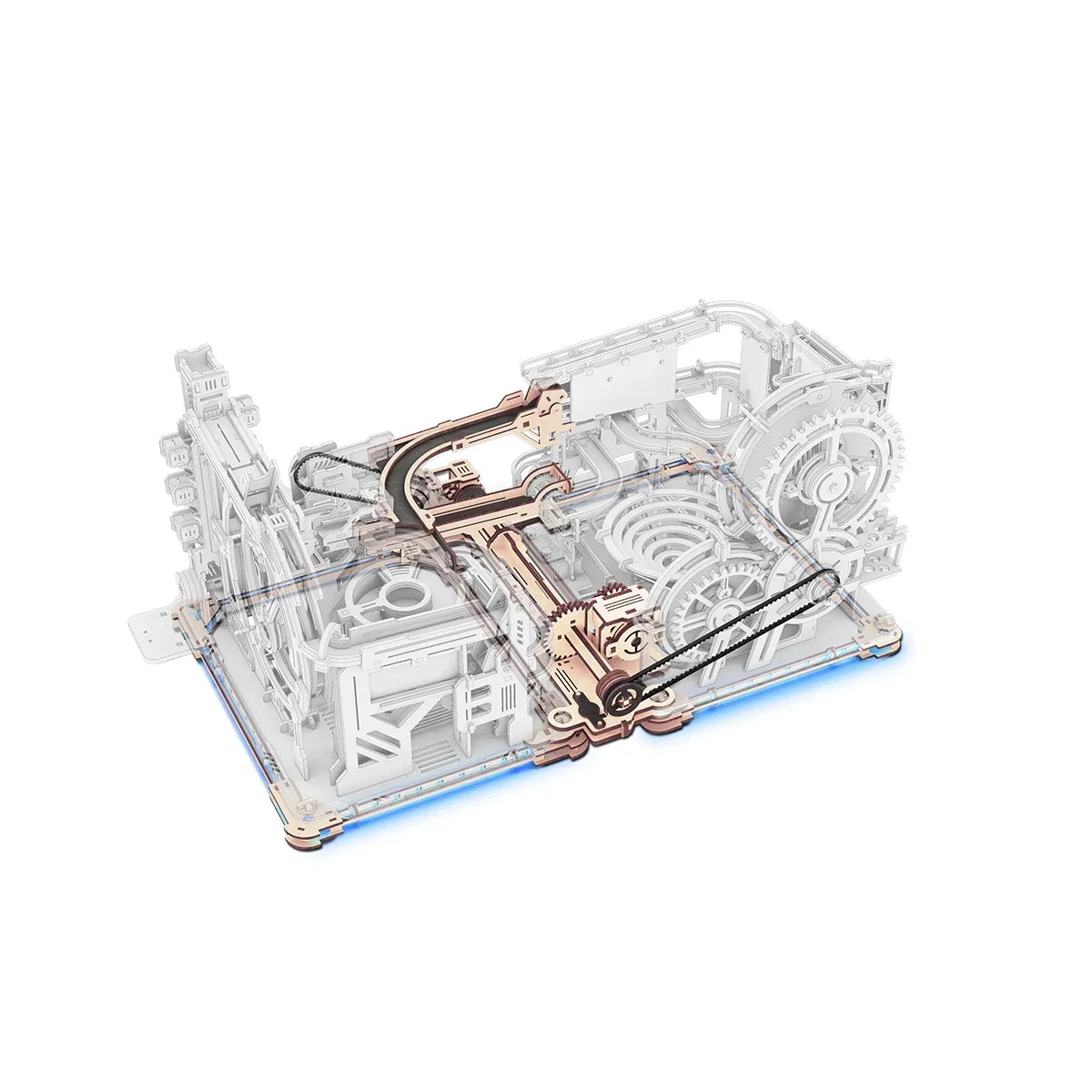 Ensemble Circuit à billes (Spaceport, Night City, Link Pack) - Kit de construction en bois 3D