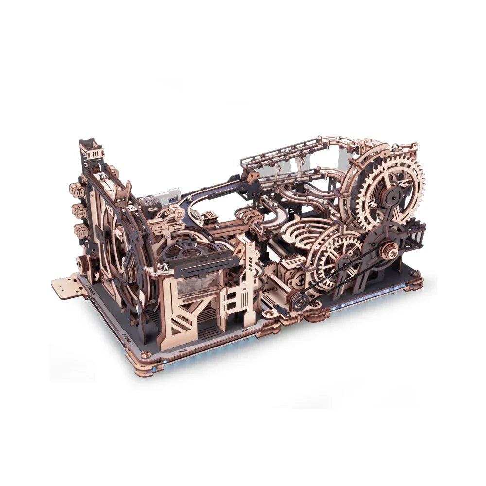 Ensemble Circuit à billes (Spaceport, Night City, Link Pack) - Kit de construction en bois 3D