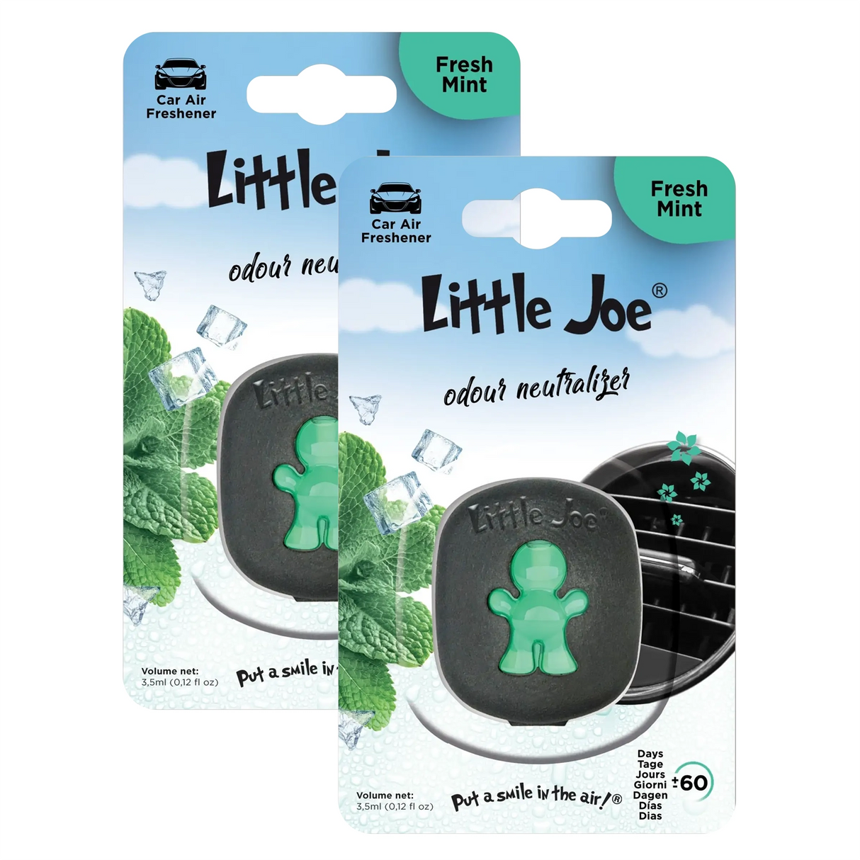 Little Joe Auto Lufterfrischer Fresh Mint in der Verpackung