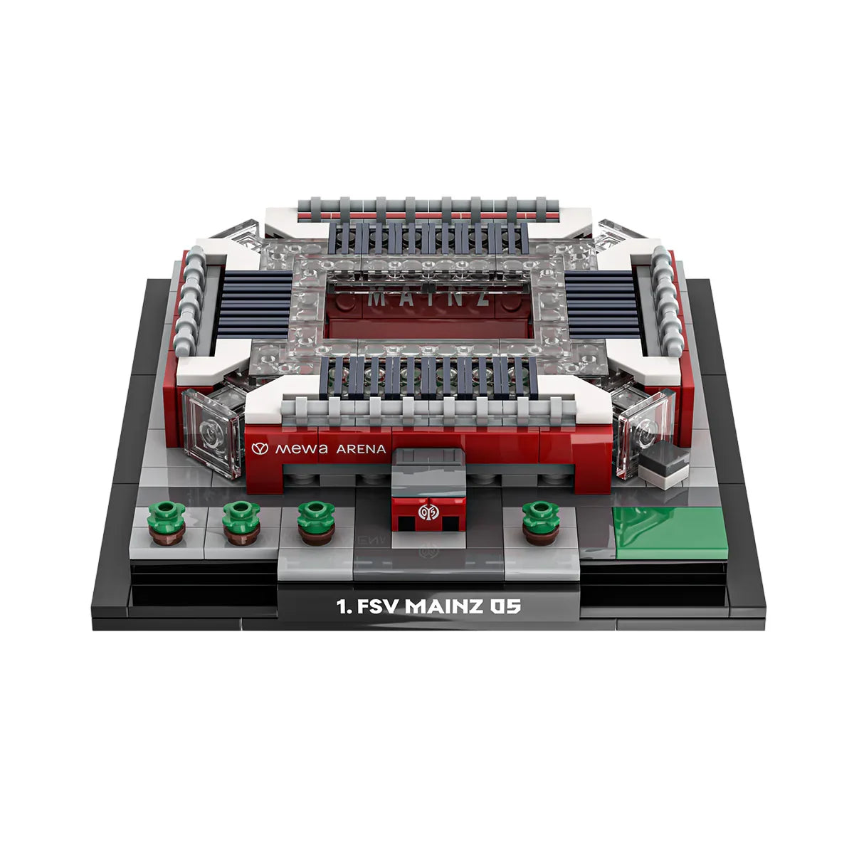 Modell der Mewa Arena aus Bausteinen