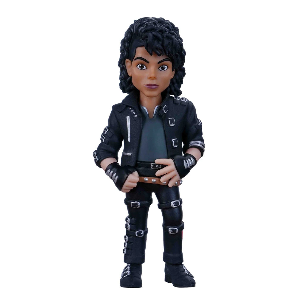 Michael Jackson Thriller Figur in schwarzer Lederjacke und Hose