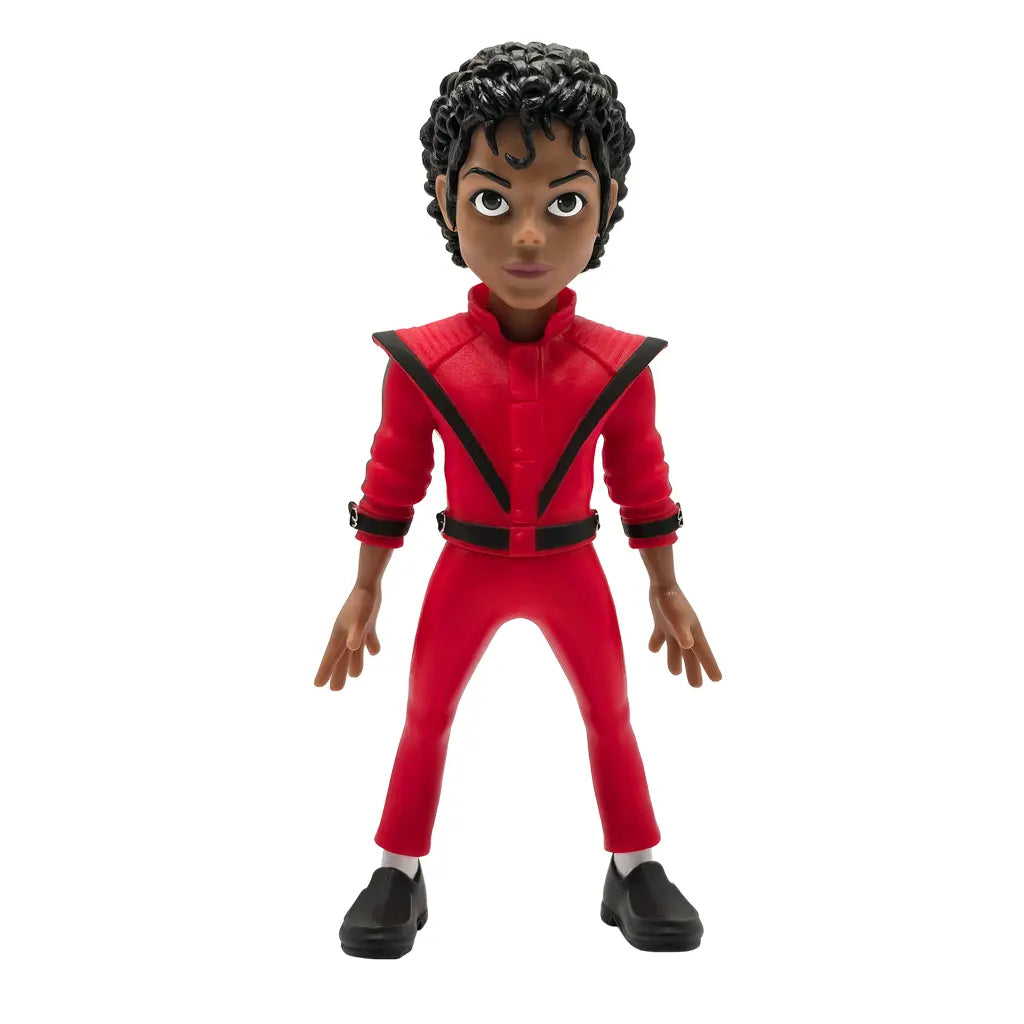 Michael Jackson Actionfigur in rotem Anzug