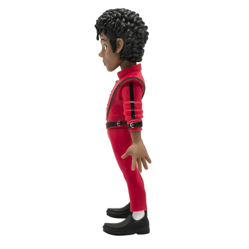 Michael Jackson Figur in rotem Anzug, Seitenansicht
