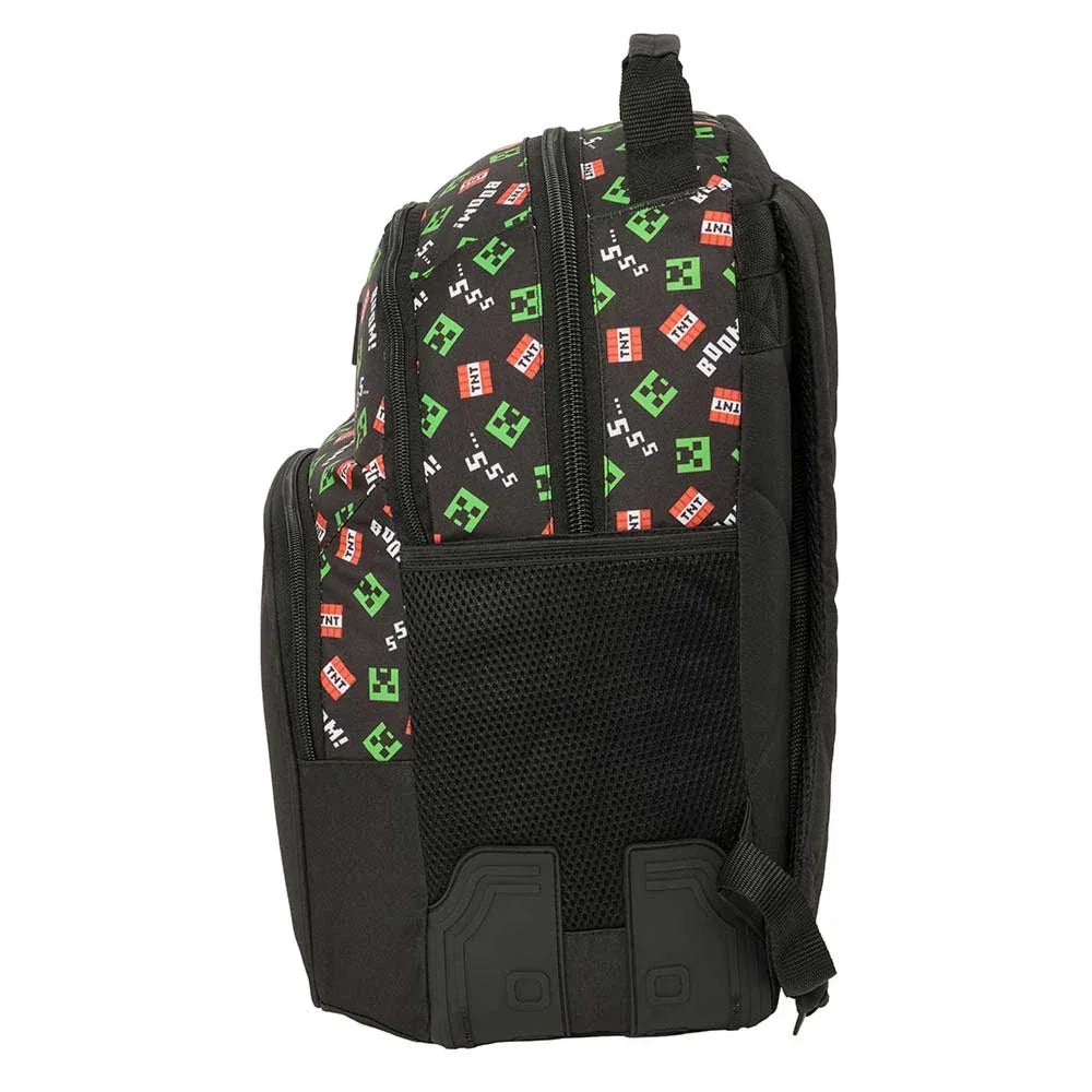 Minecraft Rucksack mit TNT- und Creeper-Muster