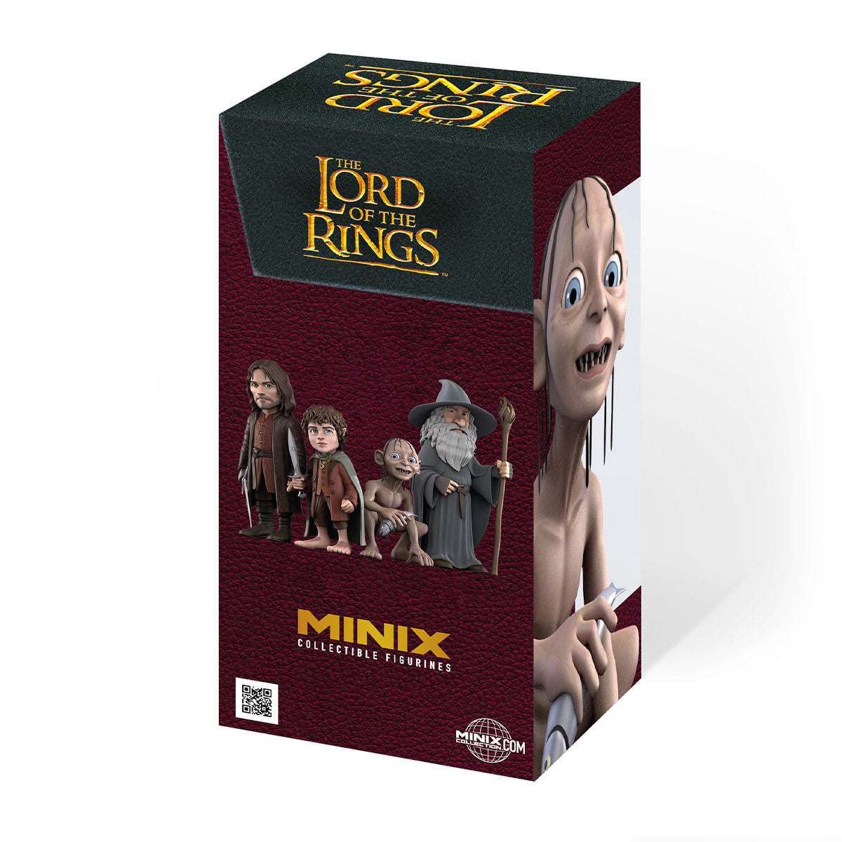 Minix Sammelfiguren Box mit Herr der Ringe Figuren: Aragorn, Frodo, Gollum, Gandalf