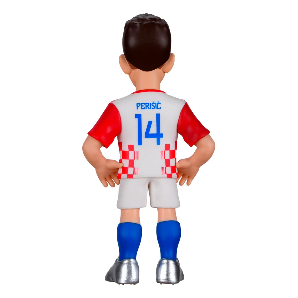 Rückansicht einer Perisic-Figur im kroatischen Trikot mit der Nummer 14