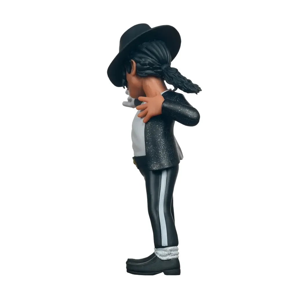 Michael Jackson Figur mit schwarzem Hut und glitzerndem Jackett