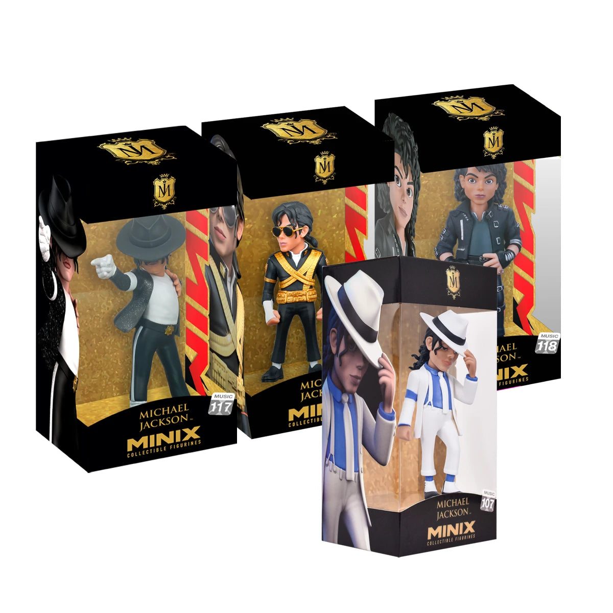 Coffret Michael Jackson - Roi de la Pop (12 cm) - figurine de collection