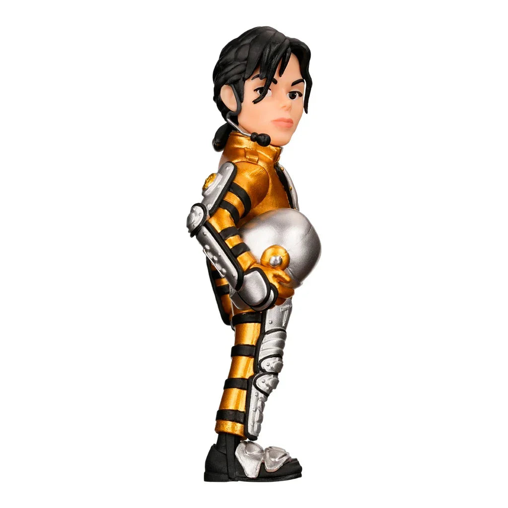 Michael Jackson Smooth Criminal Figur im goldenen Raumanzug mit Helm
