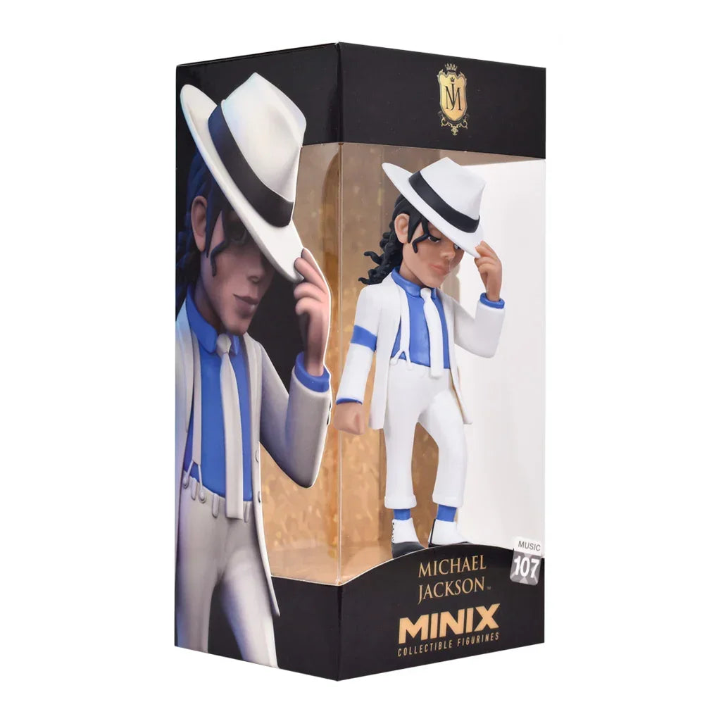 Michael Jackson Minix Sammelfigur in weißem Anzug und Hut in Originalverpackung