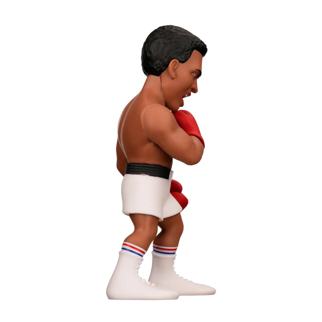 Muhammad Ali Sammelfigur in Boxpose mit roten Handschuhen und weisser Hose