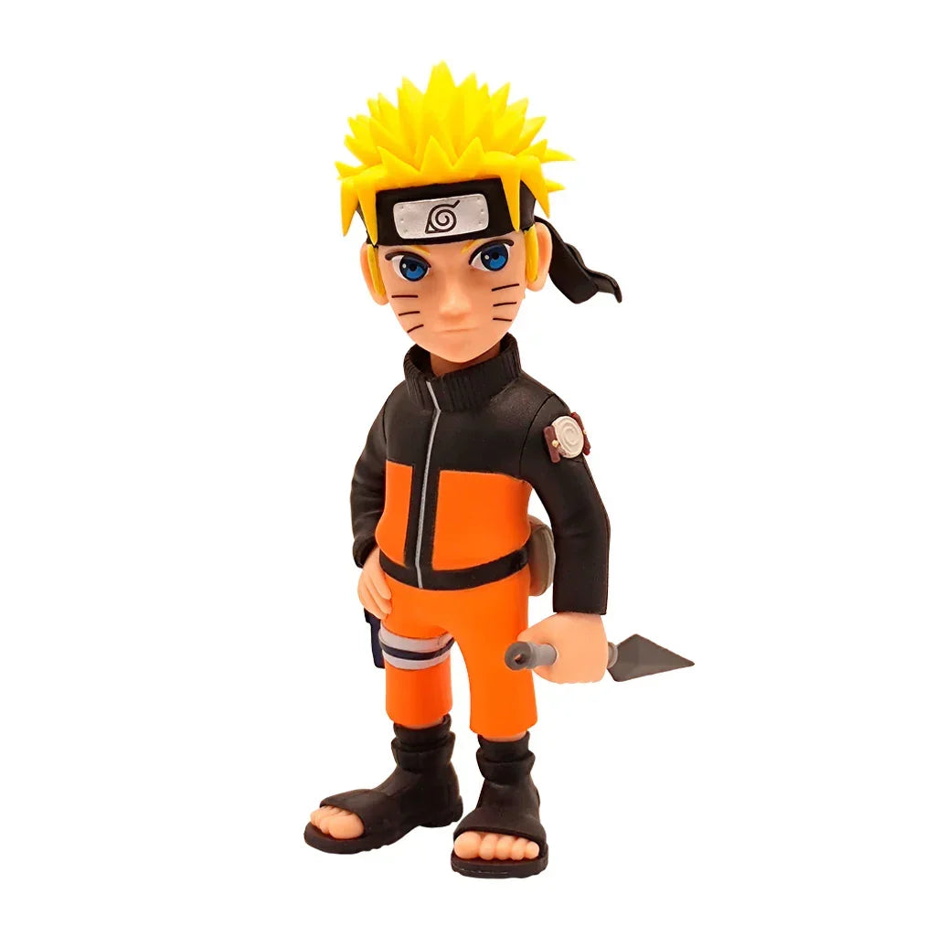 Naruto Uzumaki Sammelfigur mit gelben Haaren und orange schwarzer Kleidung