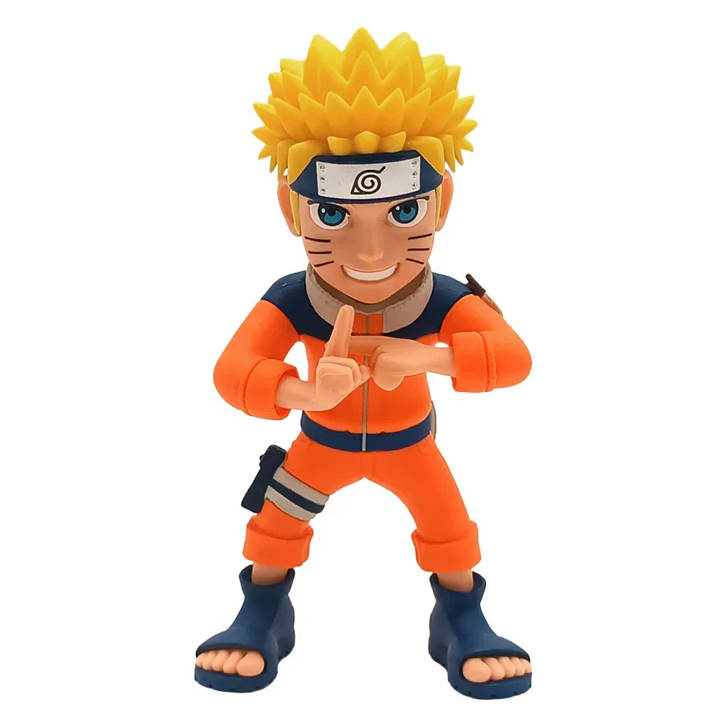 Naruto Uzumaki Actionfigur mit blonden Haaren und orangefarbenem Ninja Outfit