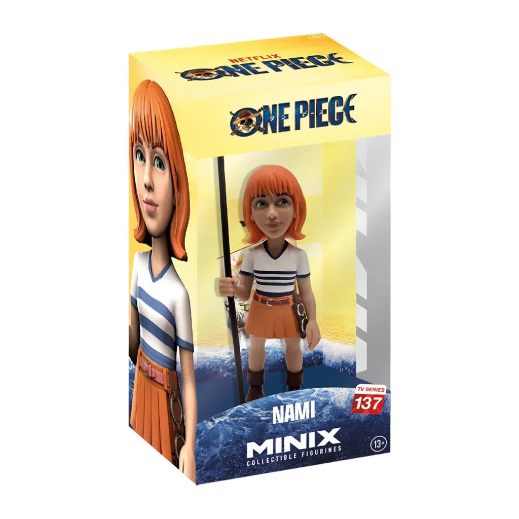 Minix Sammelfigur Nami aus der Netflix Serie One Piece in der Verpackung