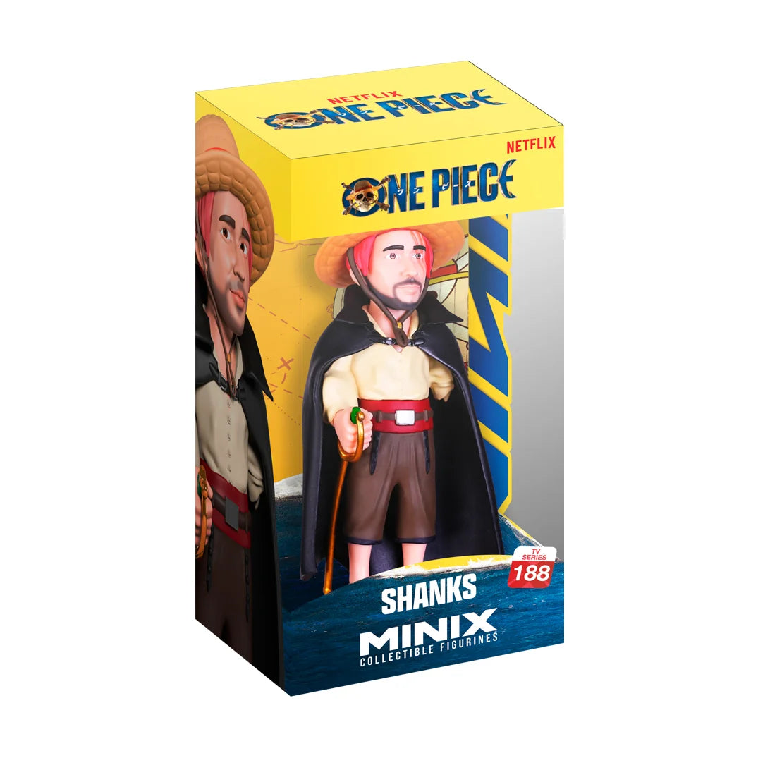Minix Sammelfigur von Shanks aus der Netflix Serie One Piece in der Originalverpackung