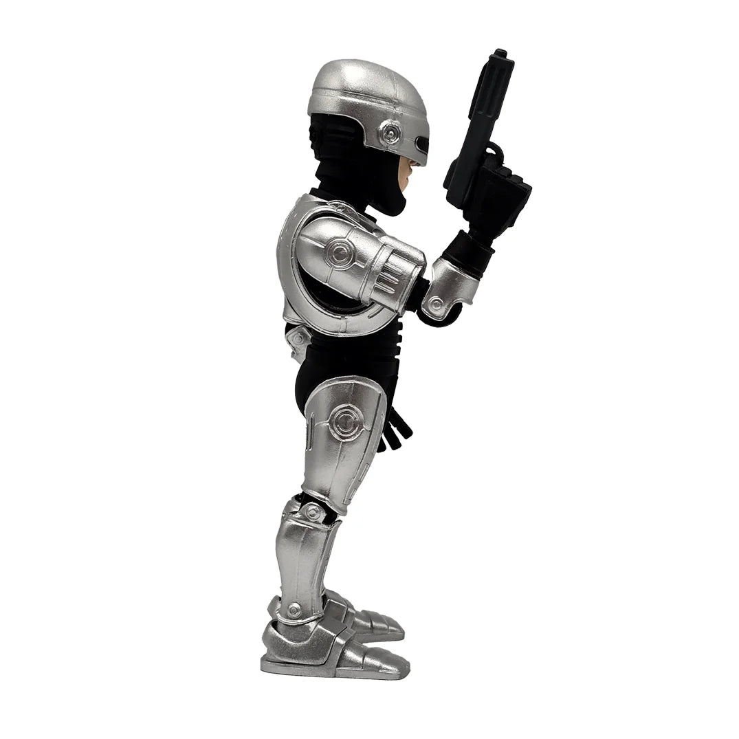 RoboCop Actionfigur in Seitenansicht mit erhobener Pistole