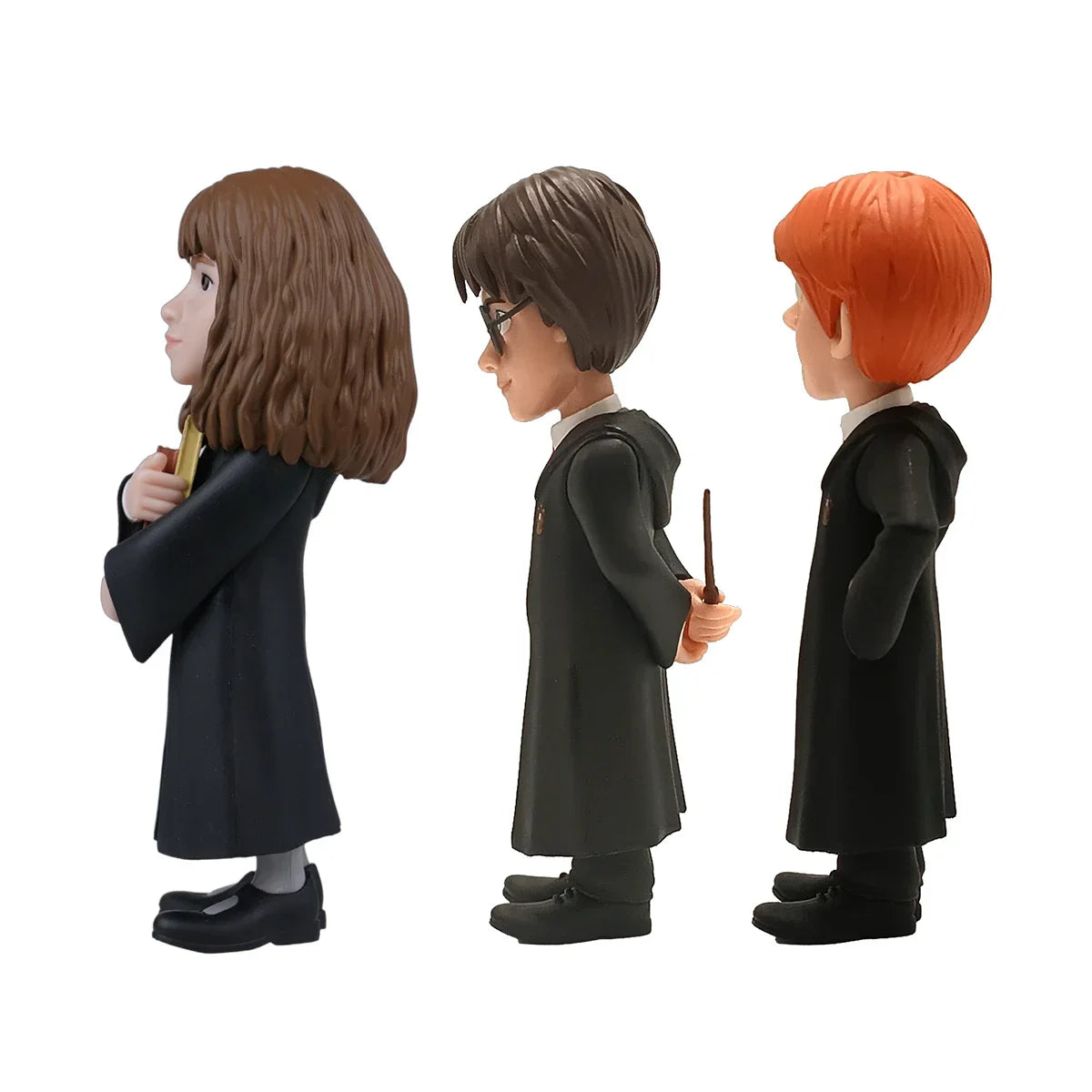 Hermine, Harry und Ron Figuren in Hogwarts Roben