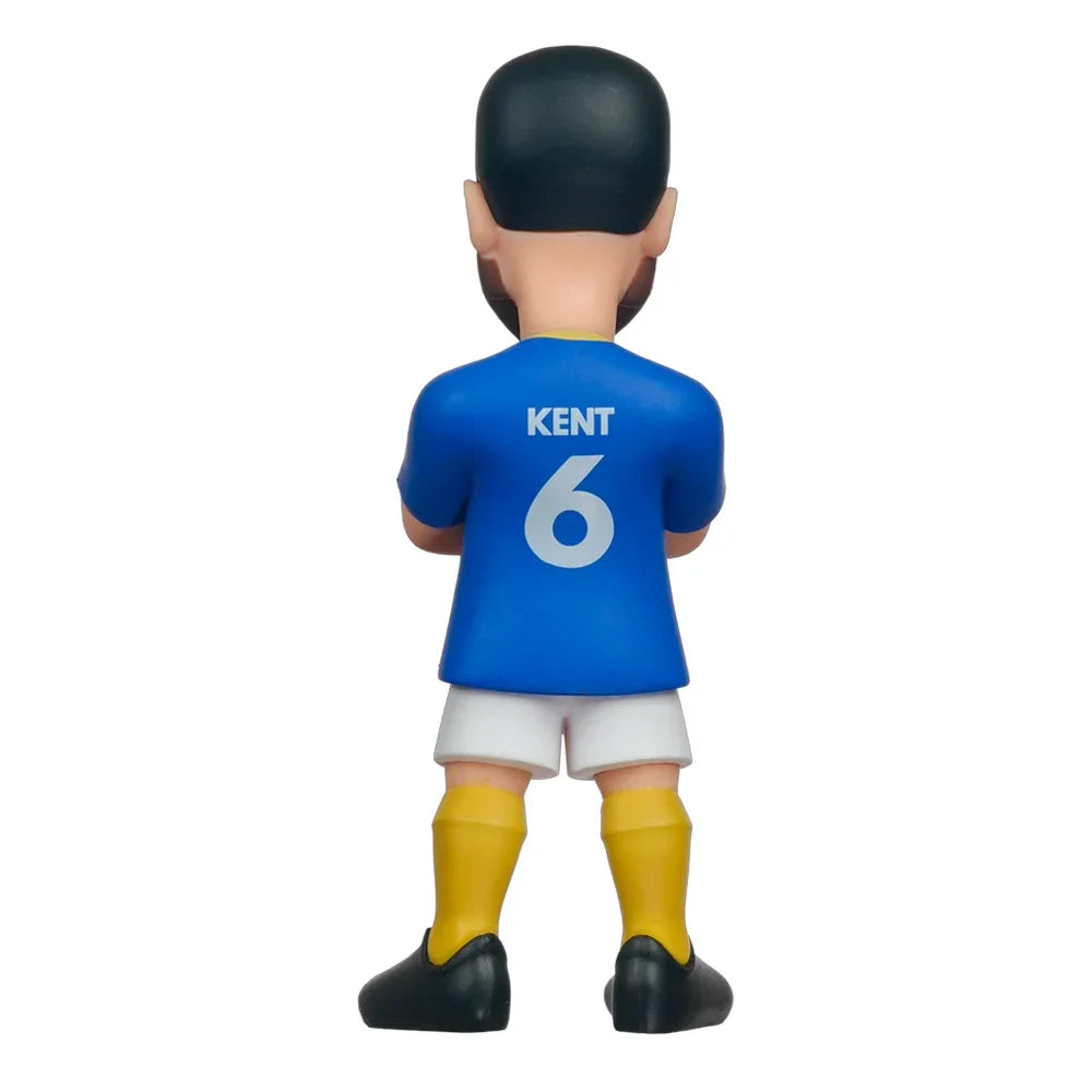 Rückansicht einer Ryan Kent Bobblehead-Figur in blauem Trikot mit der Nummer 6