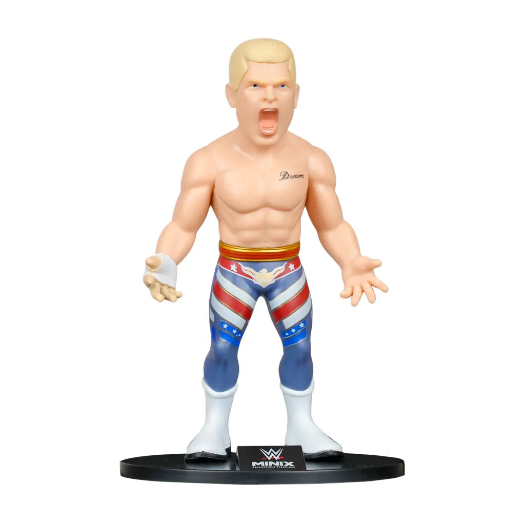 Cody Rhodes Minix Figur mit amerikanischer Flaggenhose und weissen Stiefeln