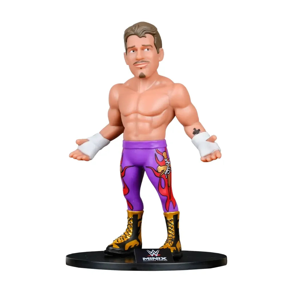 WWE Minix Chris Jericho Figur auf schwarzem Sockel
