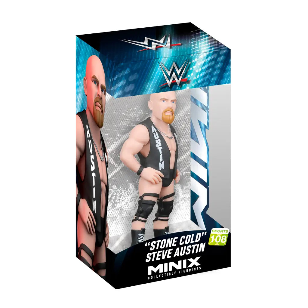 Minix Sammelfigur von Stone Cold Steve Austin in Verpackung