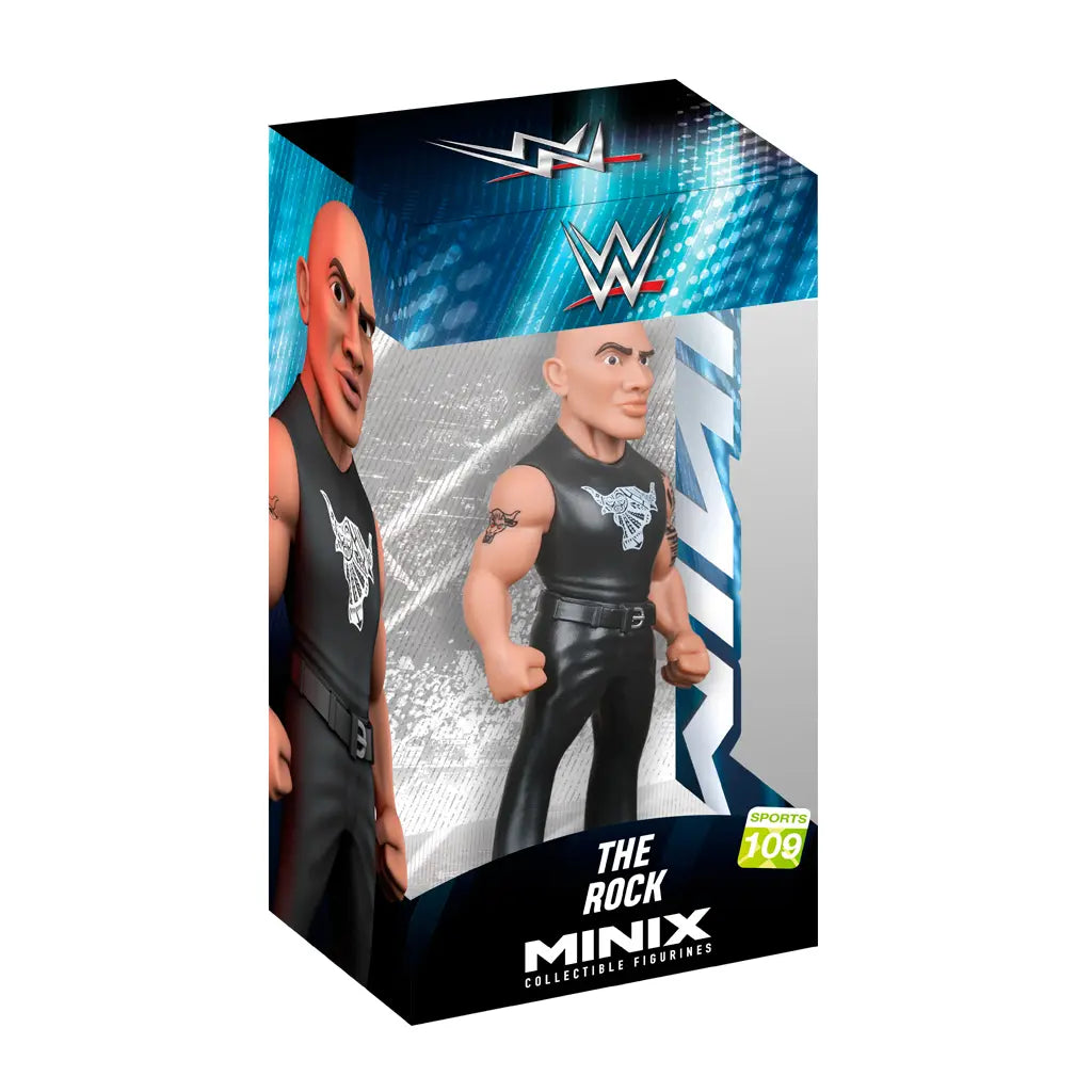 Minix Sammelfigur von The Rock in schwarzem Outfit
