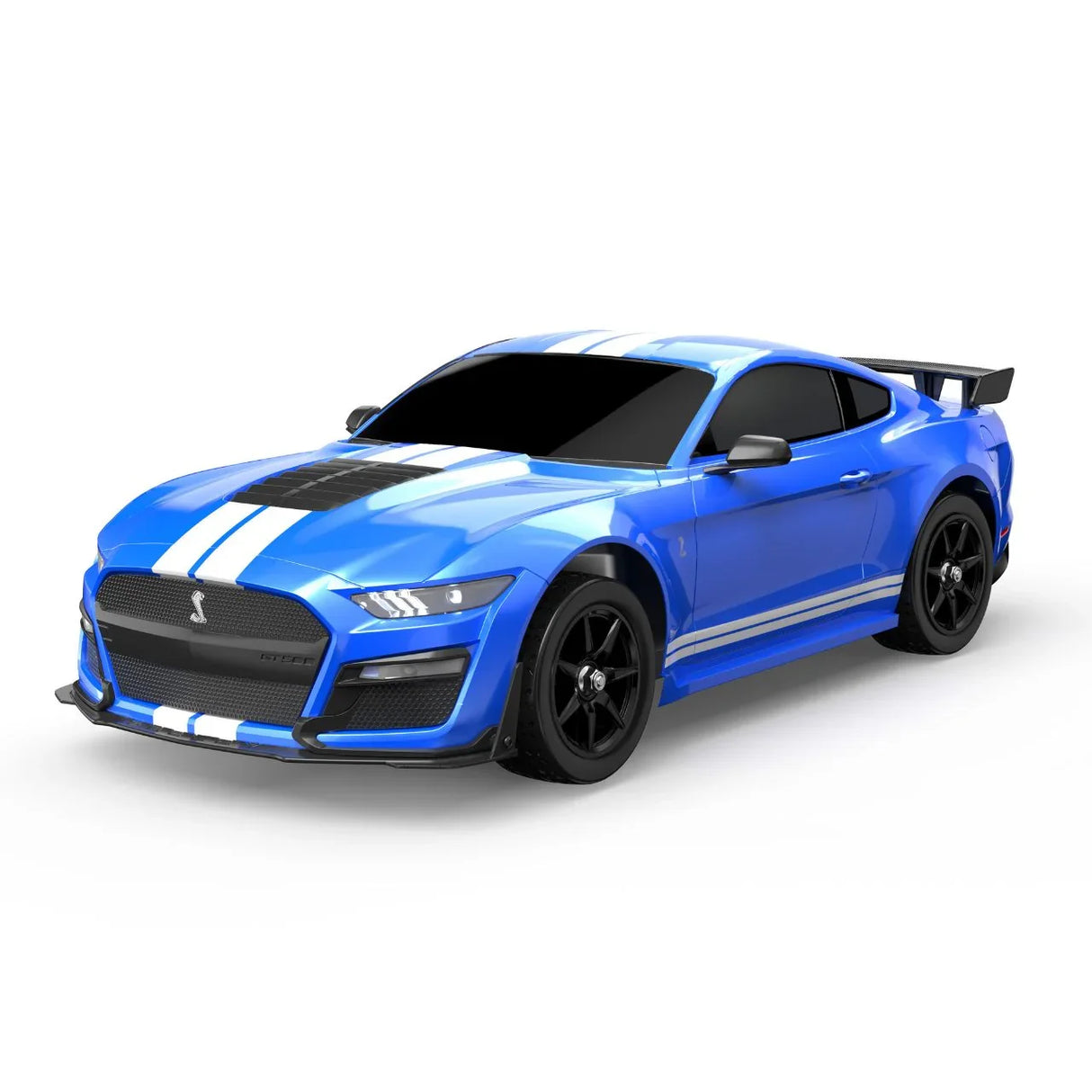 Schrägansicht des MJX Hyper Go 10306 1:10 Brushless RC-Drift-Cars im sportlichen Ford Mustang Shelby GT500 Design.