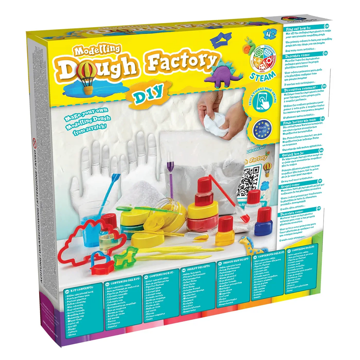 Modellier-Knetfabrik DIY-Set mit Knetmasse, Ausstechformen und Werkzeugen