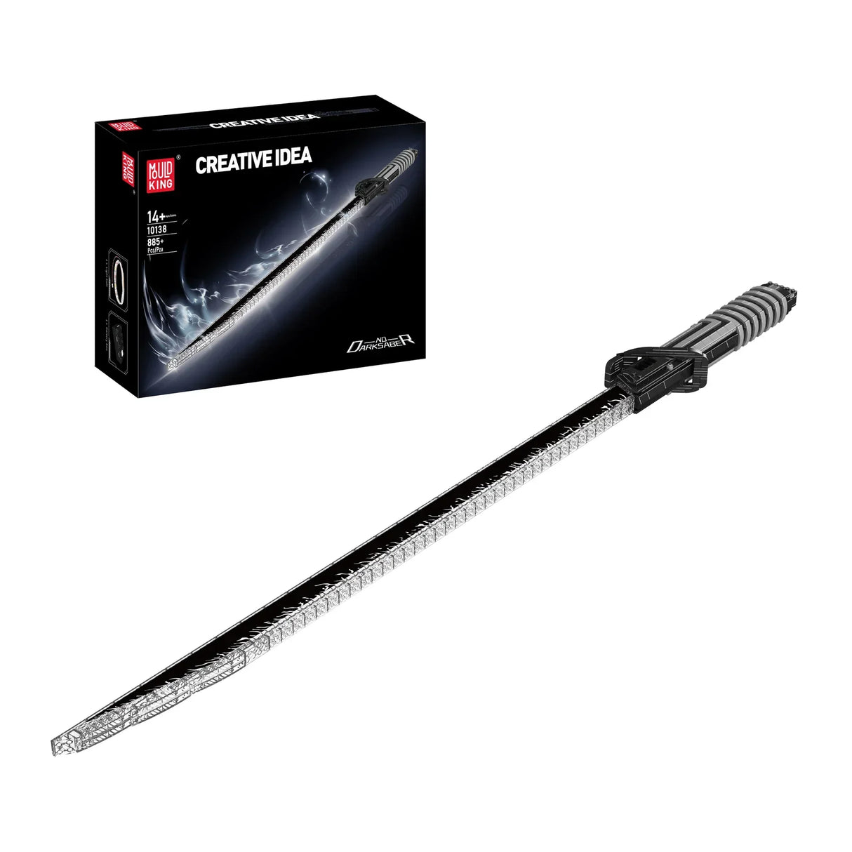 Mould King Creative Idea Darksaber Bausatz und fertiges Modell