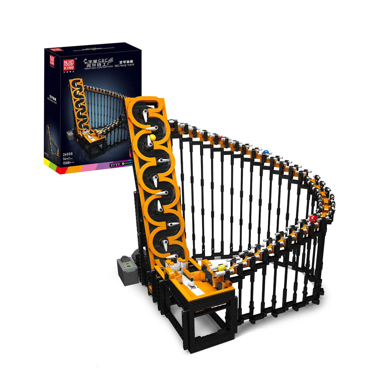 Mould King GBC Ball Contraption No Harp Track mit Schachtel