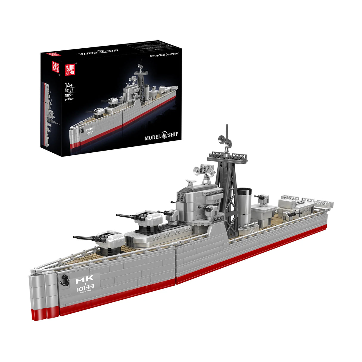 Modellschiff Bausatz Zerstörer der Battle-Klasse mit Verpackung