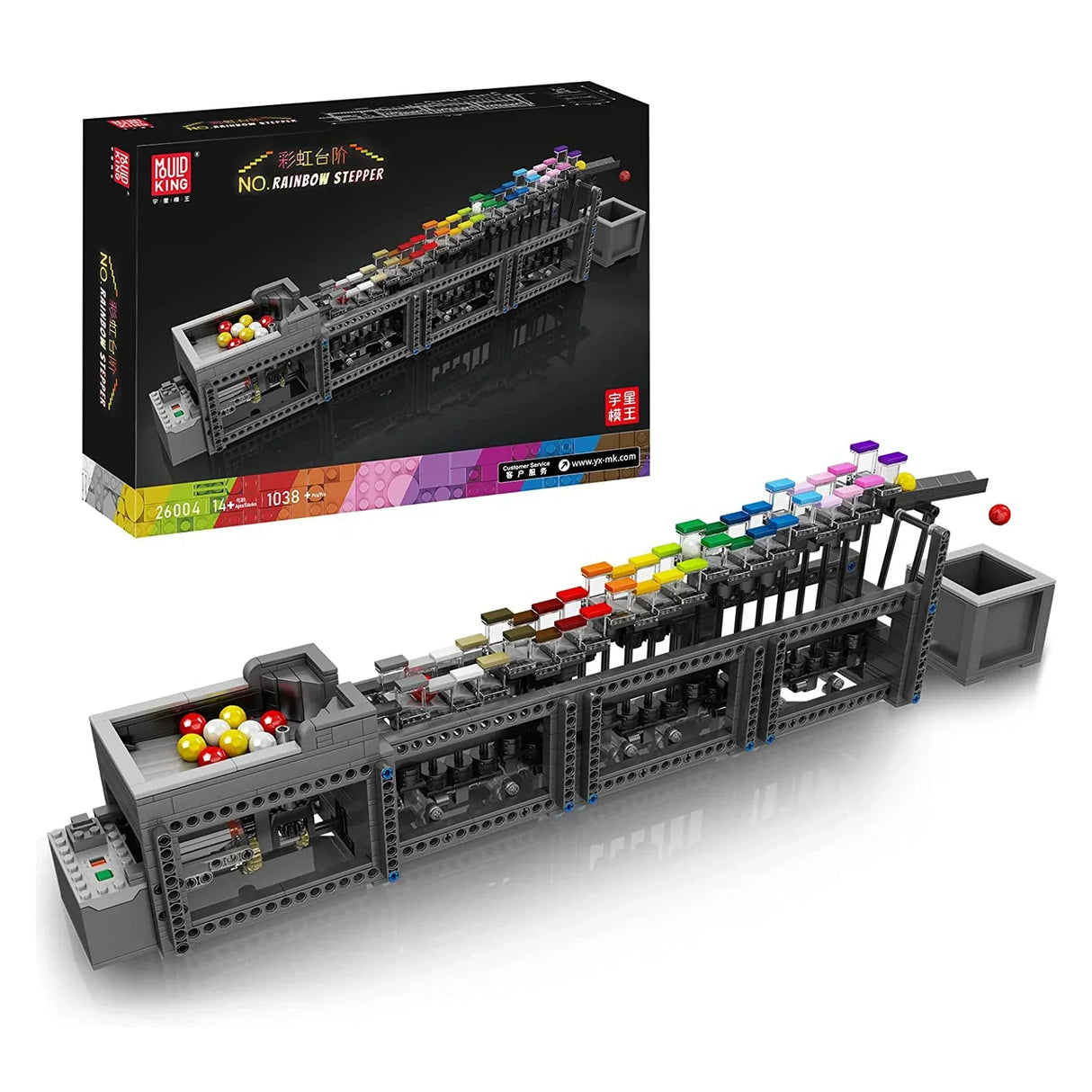 Buid King No Rainbow Stepper Kugelbahn mit Box