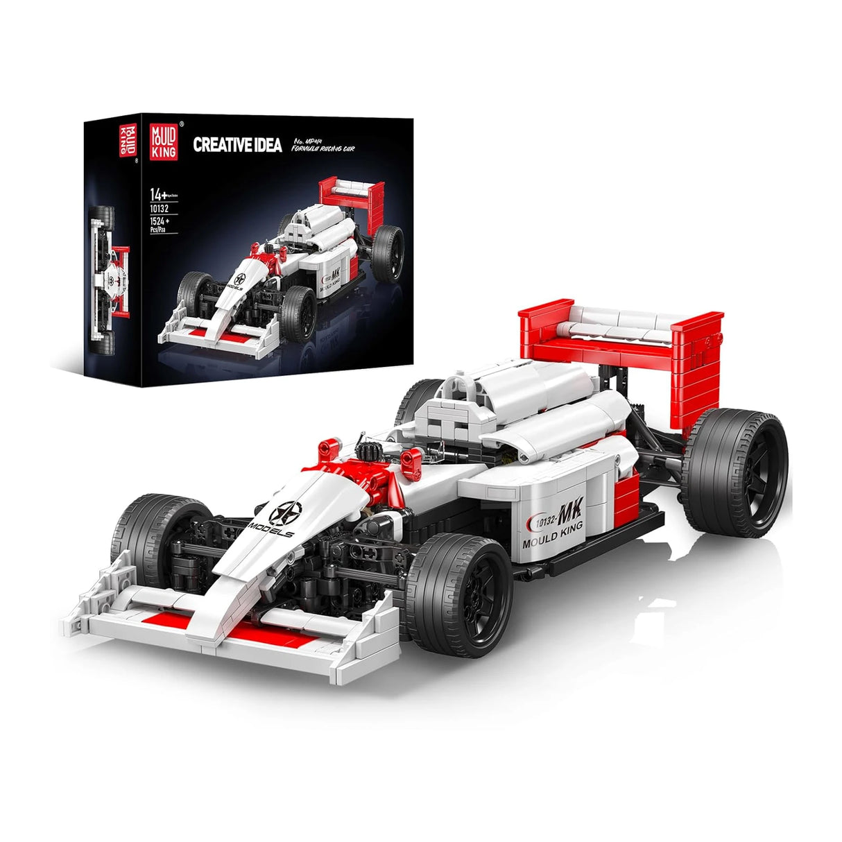 Mould King Creative Idea Formel-Rennwagen Bausatz 10132 mit 1524 Teilen