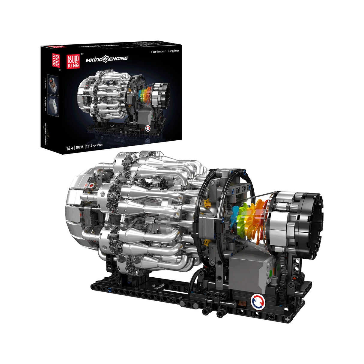 Mould King Turbostrahltriebwerk Modellbausatz mit 1214 Teilen