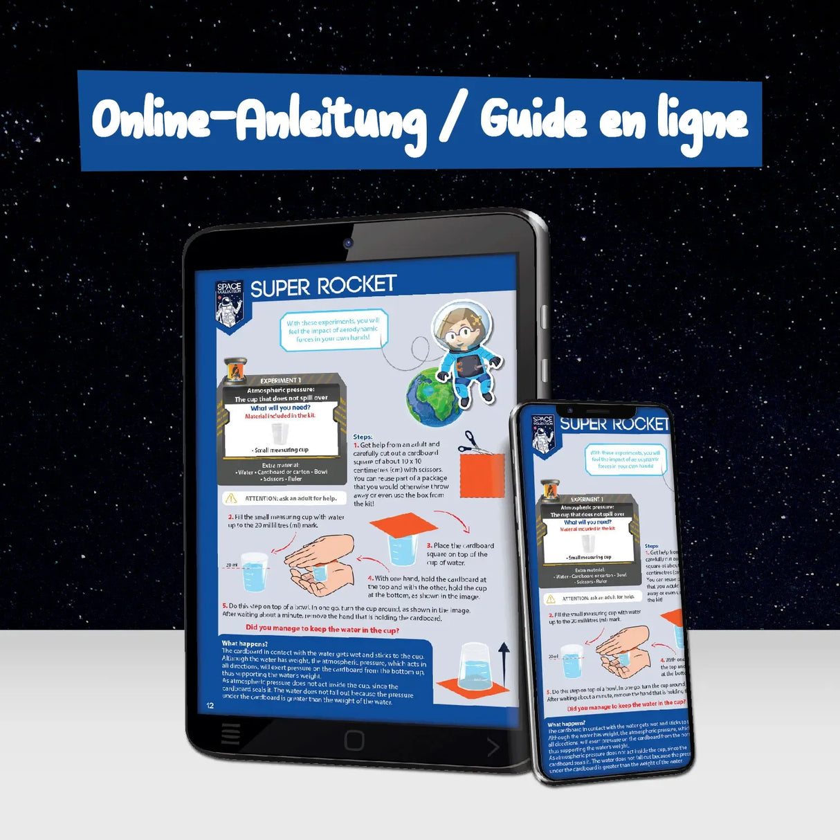 Online-Anleitung für Super Rocket auf Tablet und Smartphone