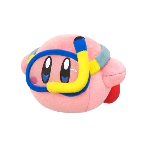Kirby Plüschtier mit Schnorchel und Taucherbrille