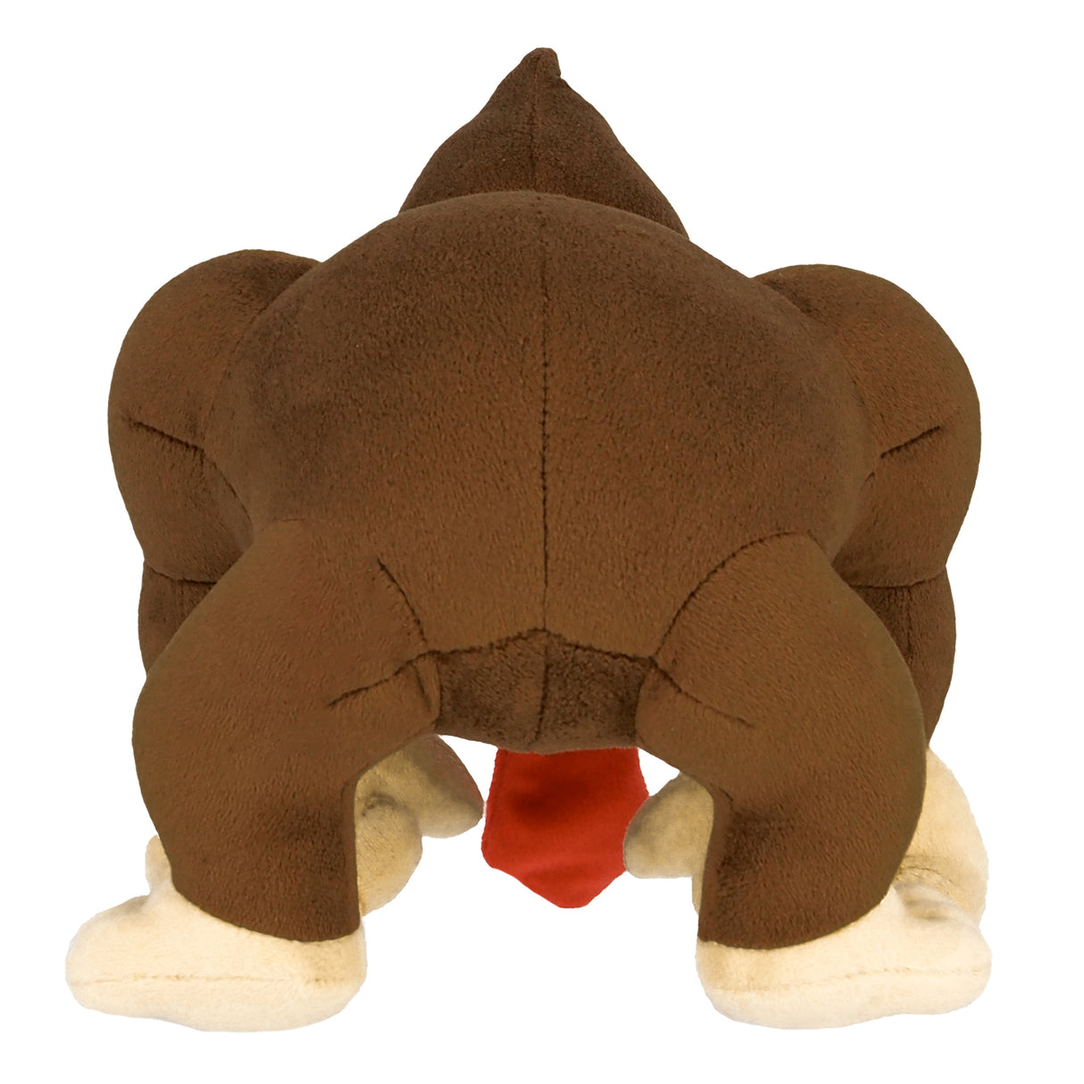 Plüschfigur von Donkey Kong in Rückenansicht