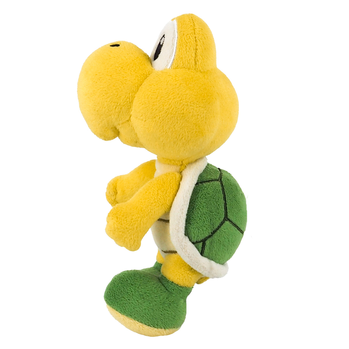 Gelbe Koopa Troopa Plüschfigur von der Seite