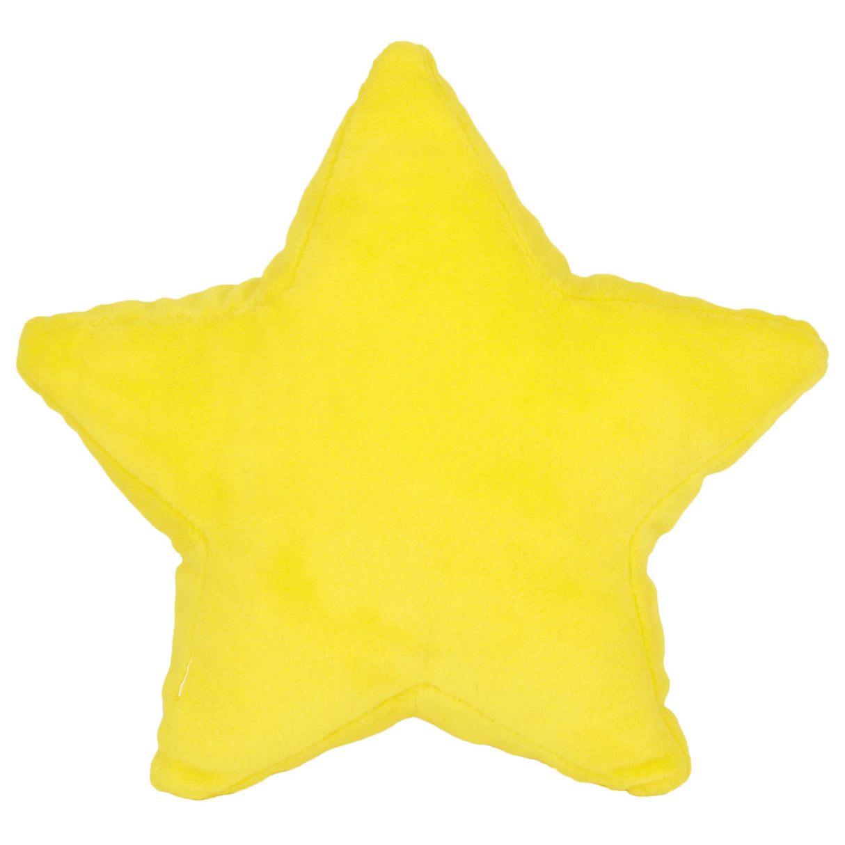 Gelbes Kissen in Sternform
