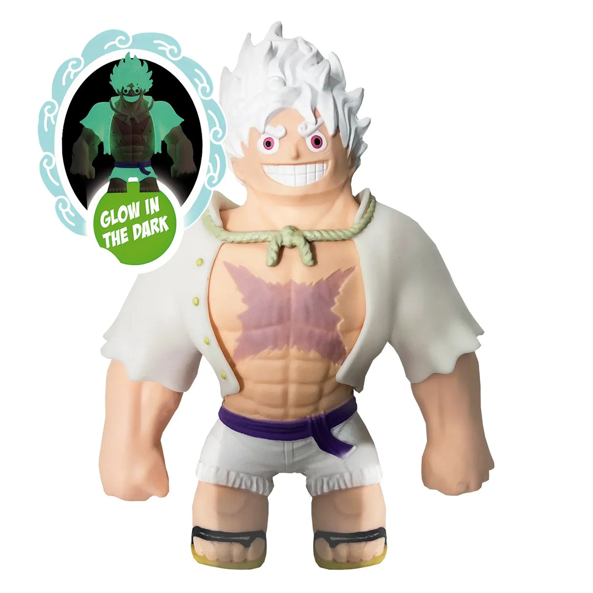 One Piece Luffy Gear 5 Figur, die im Dunkeln leuchtet