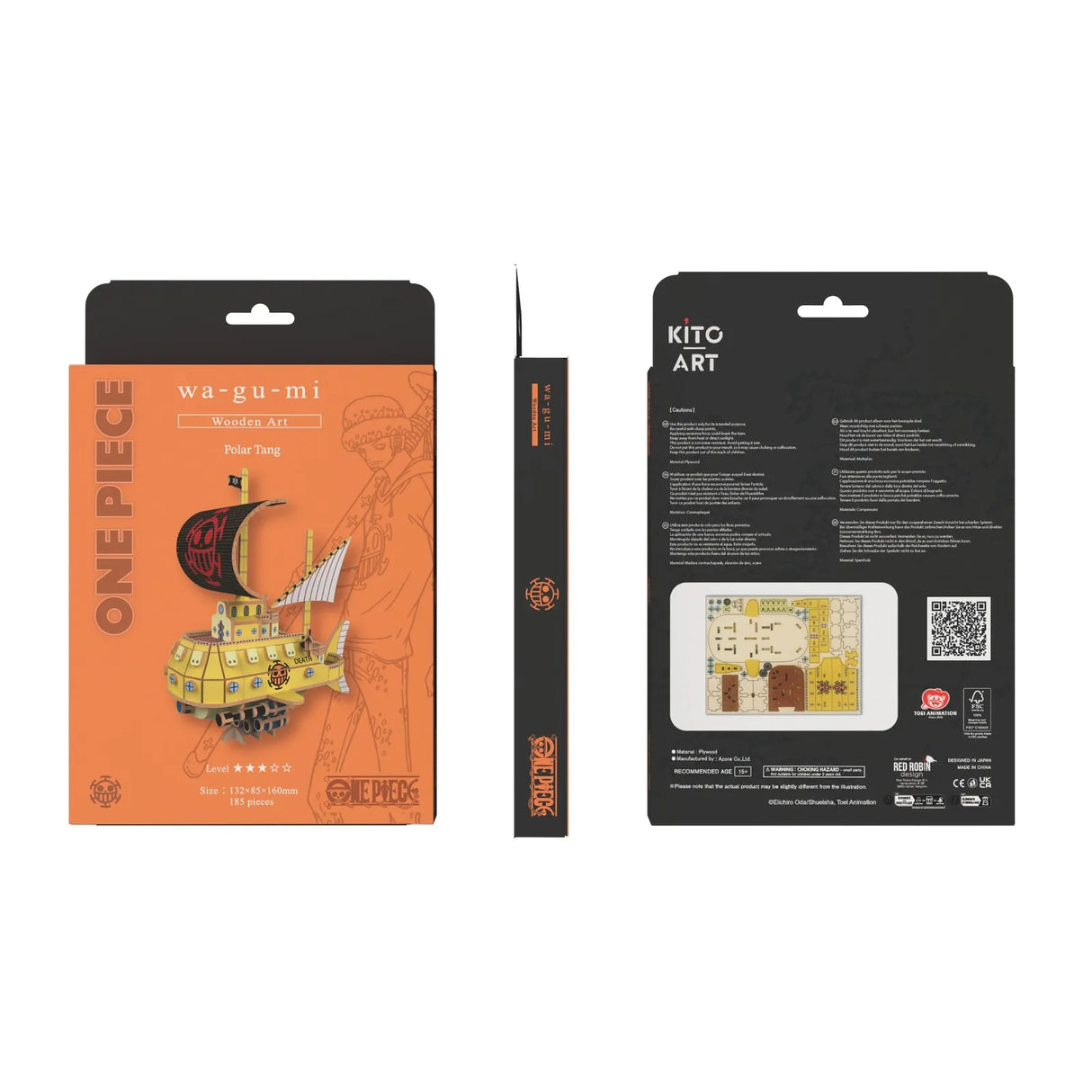 Verpackung des One Piece wa-gu-mi Holzmodells Polar Tang