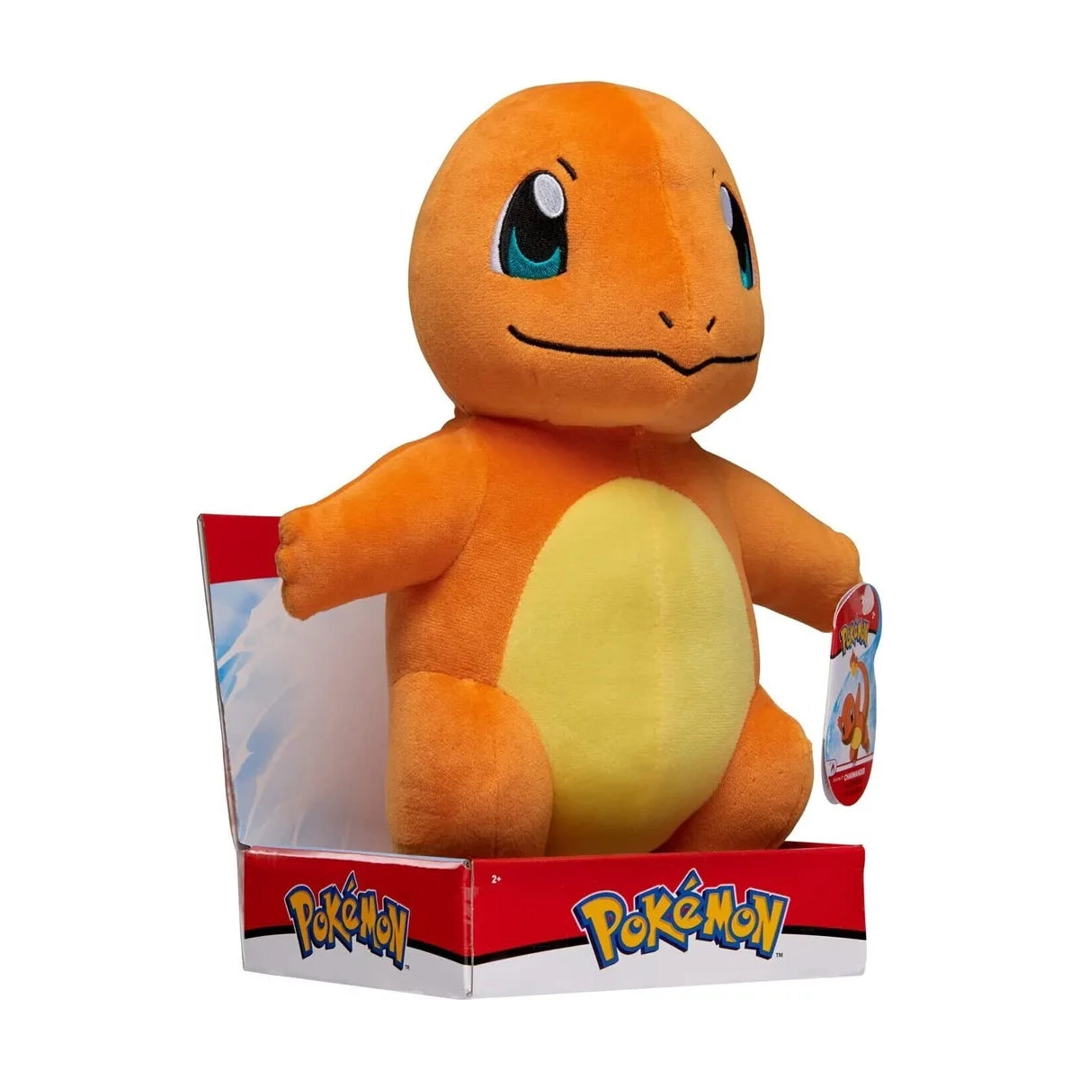 Charmander Plüschtier in offener Pokémon-Box