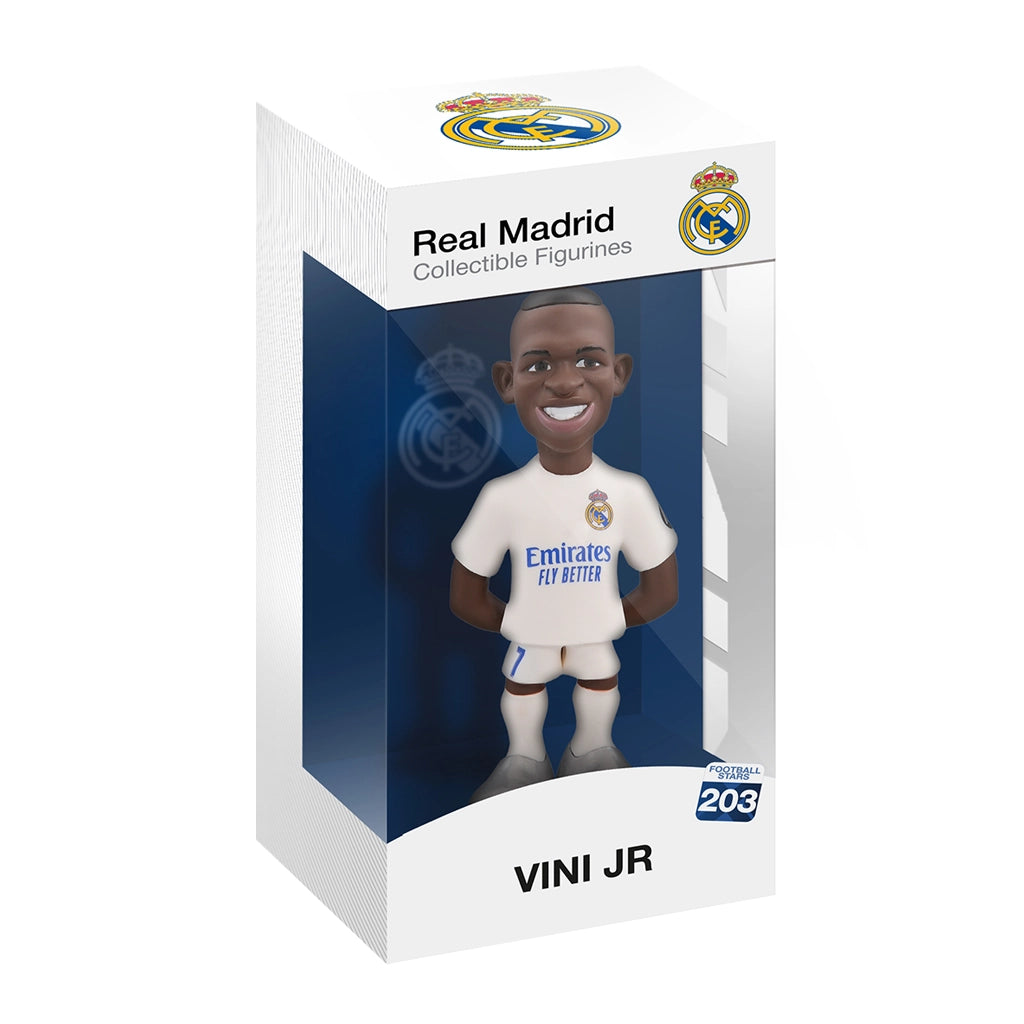 Sammelfigur von Vinicius Junior im Real Madrid Trikot in der Originalverpackung