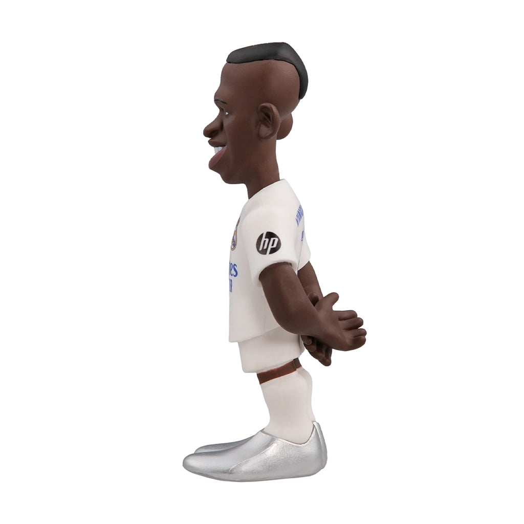 Vinicius Junior Sammelfigur in Seitenansicht mit weissem Trikot