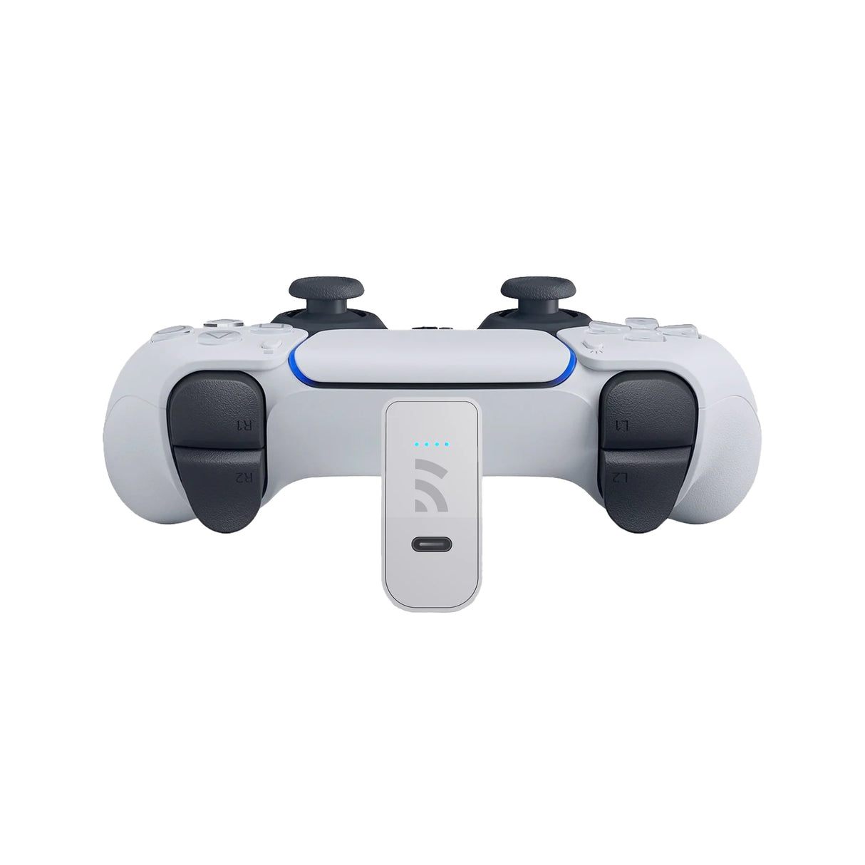Batterie externe pour manette PlayStation PS5 avec indicateur de charge LED (3000 mAh) - Blanche