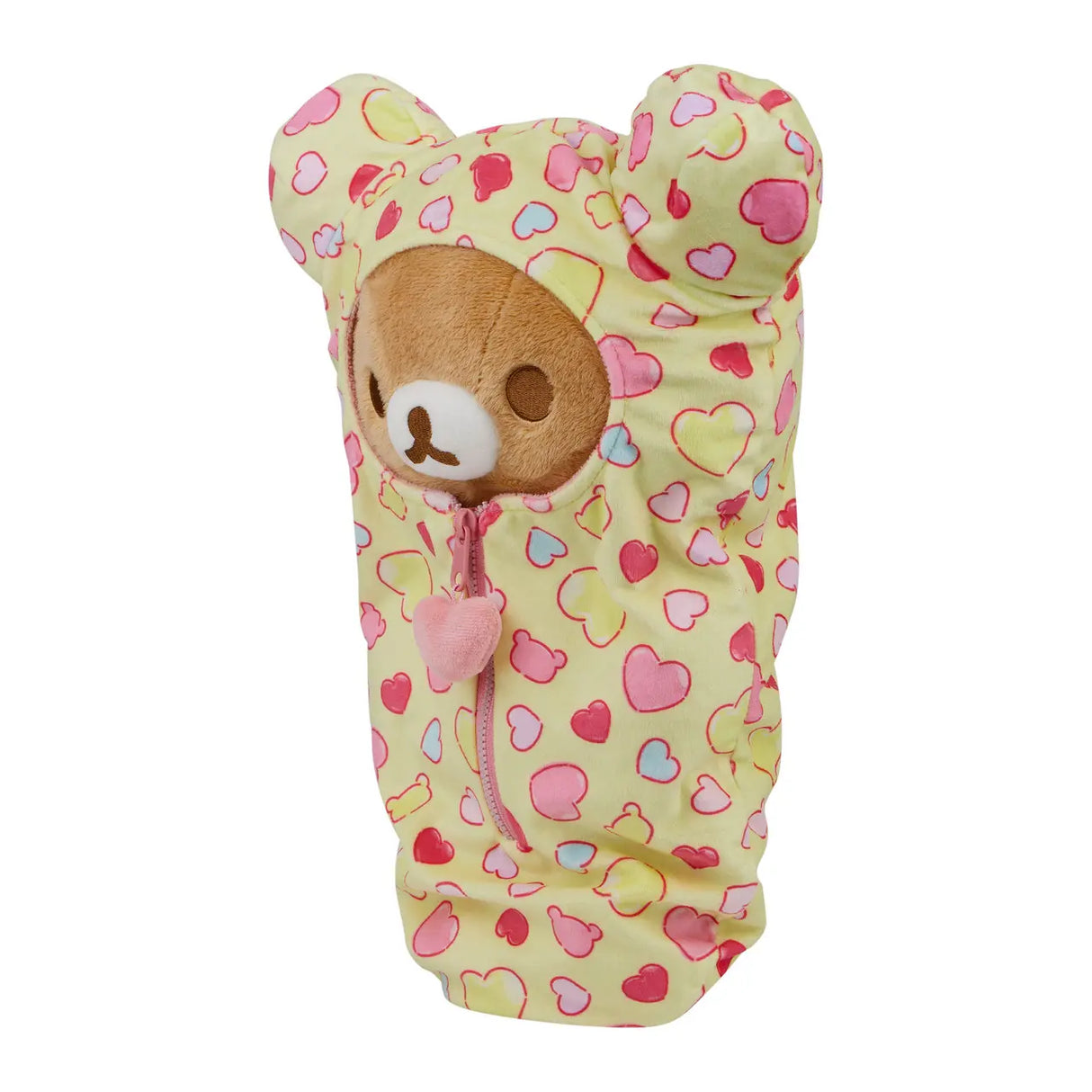 Rilakkuma - Sac de couchage en forme de cœur (34 cm) - Peluche