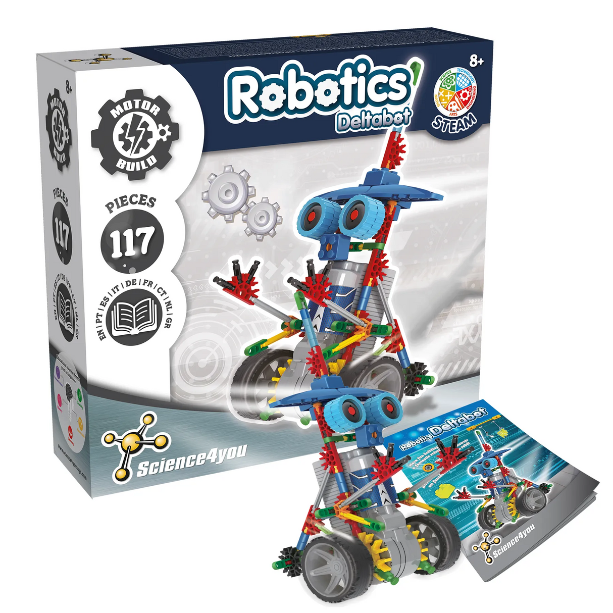 Robotics Deltabot Bausatz mit 117 Teilen und Bauanleitung