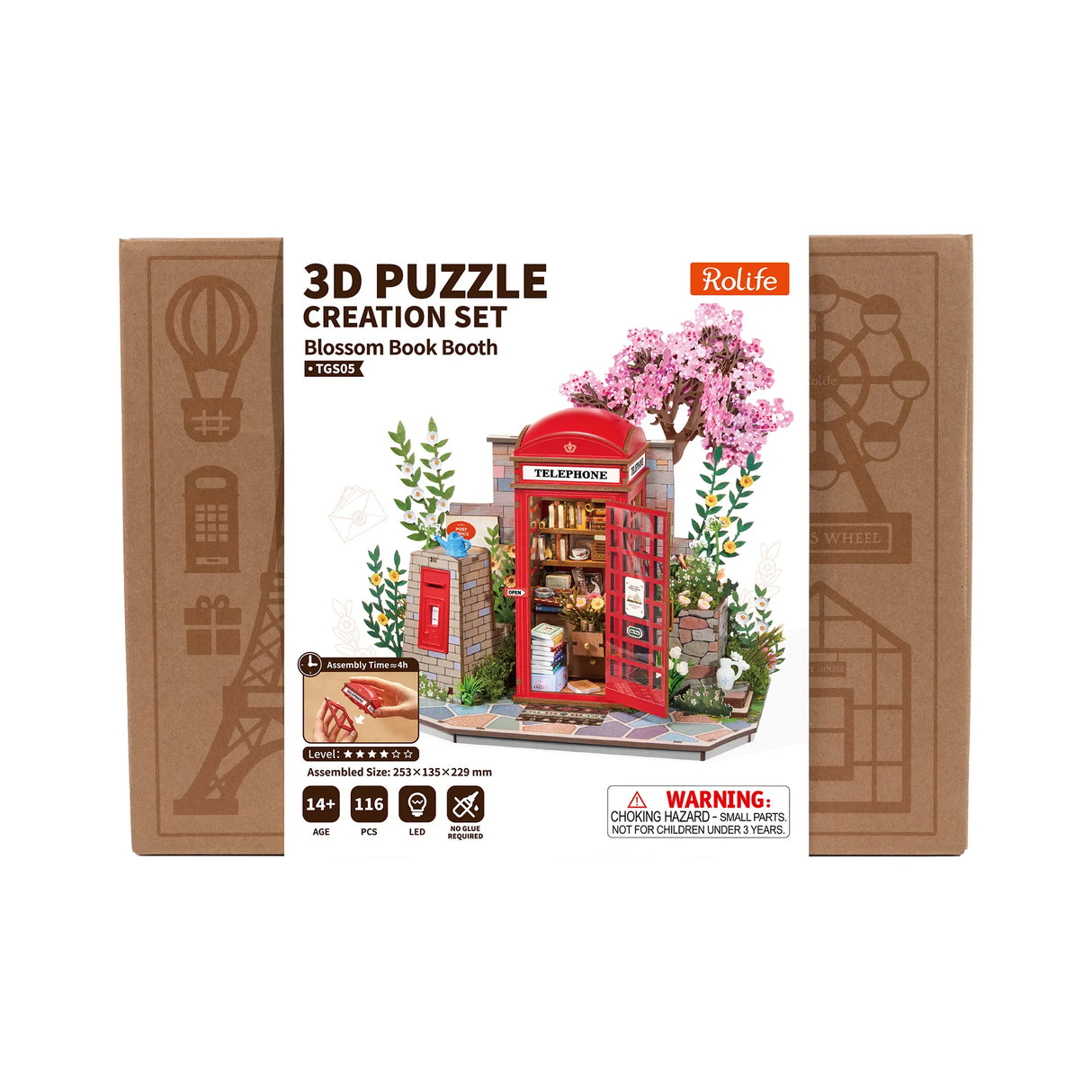 Rolife 3D Puzzle Kreationsset Blossom Book Booth TGS05