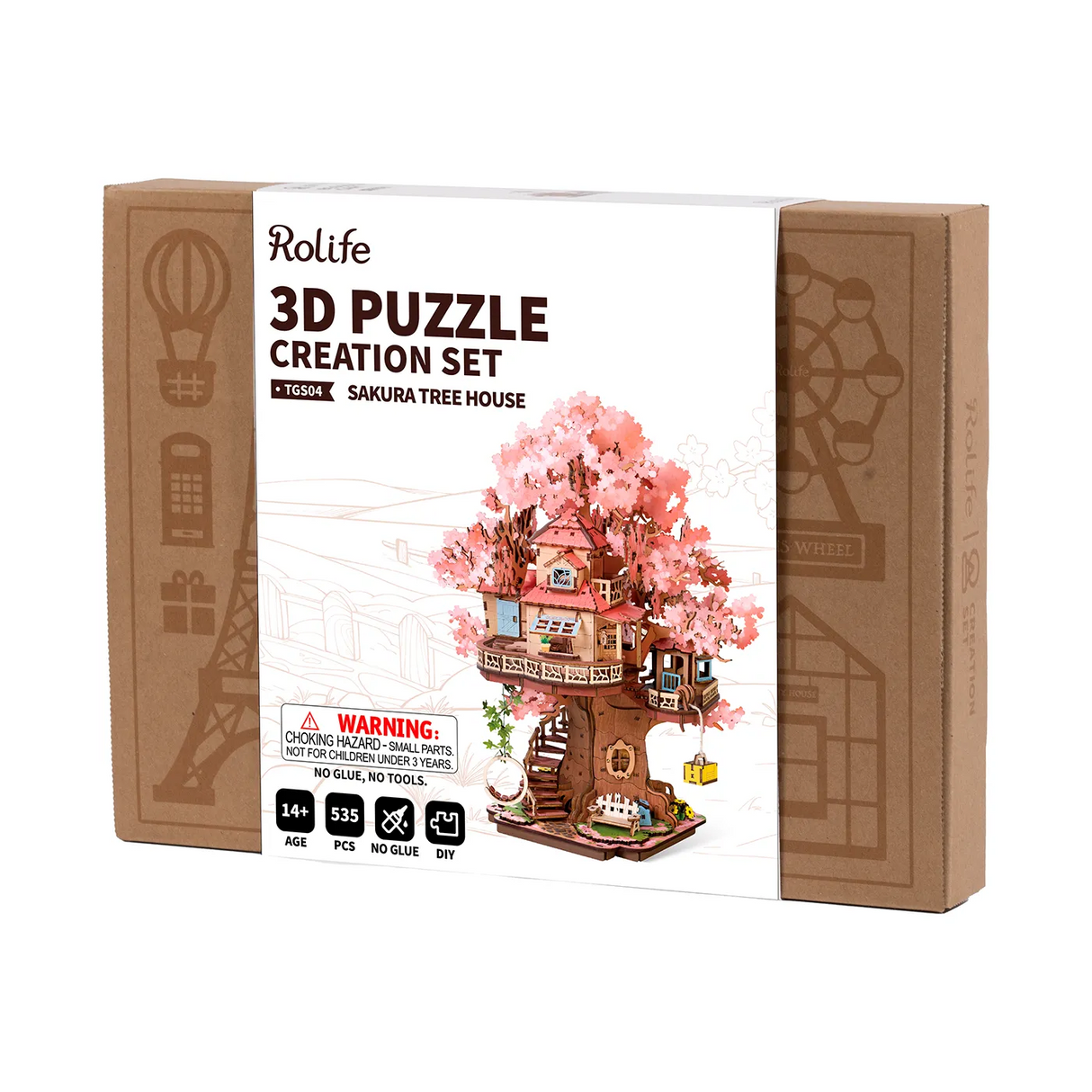Rolife 3D Puzzle Kreationsset Sakura Baumhaus